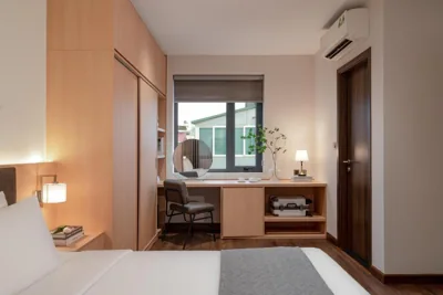 욕조가 있는 디럭스 더블룸 — Keypad Hotel - Linh Lang